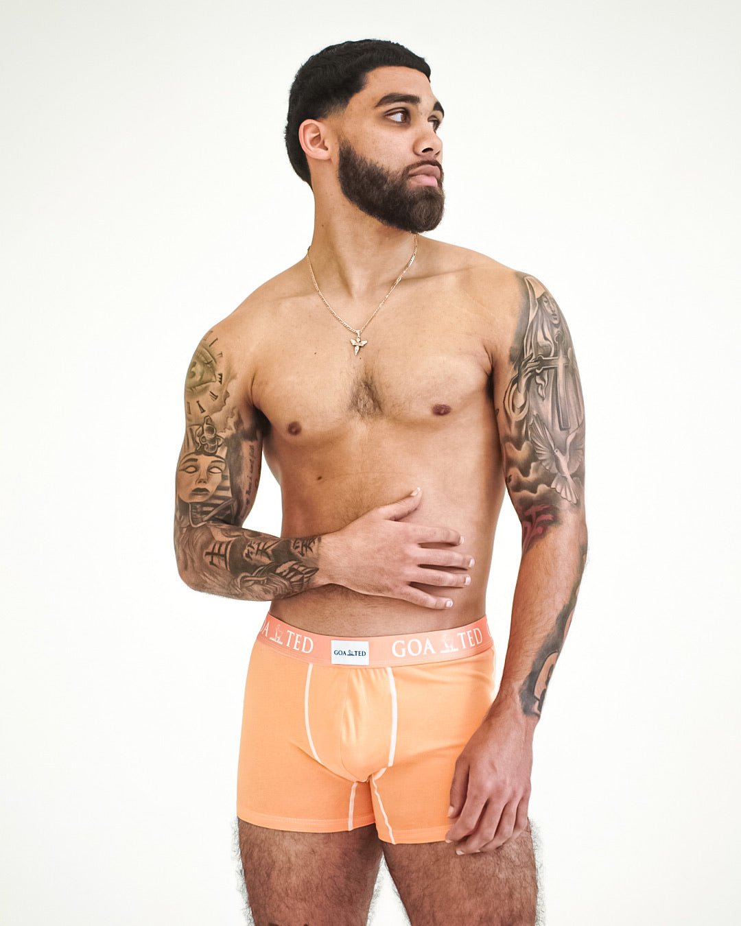 Classic Tag Peach Orange GOATED Boxer Briefs