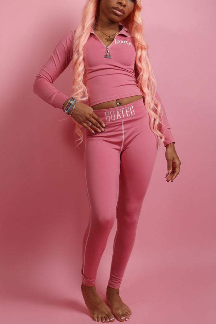 GOATED Sculpt Set in Rose Pink