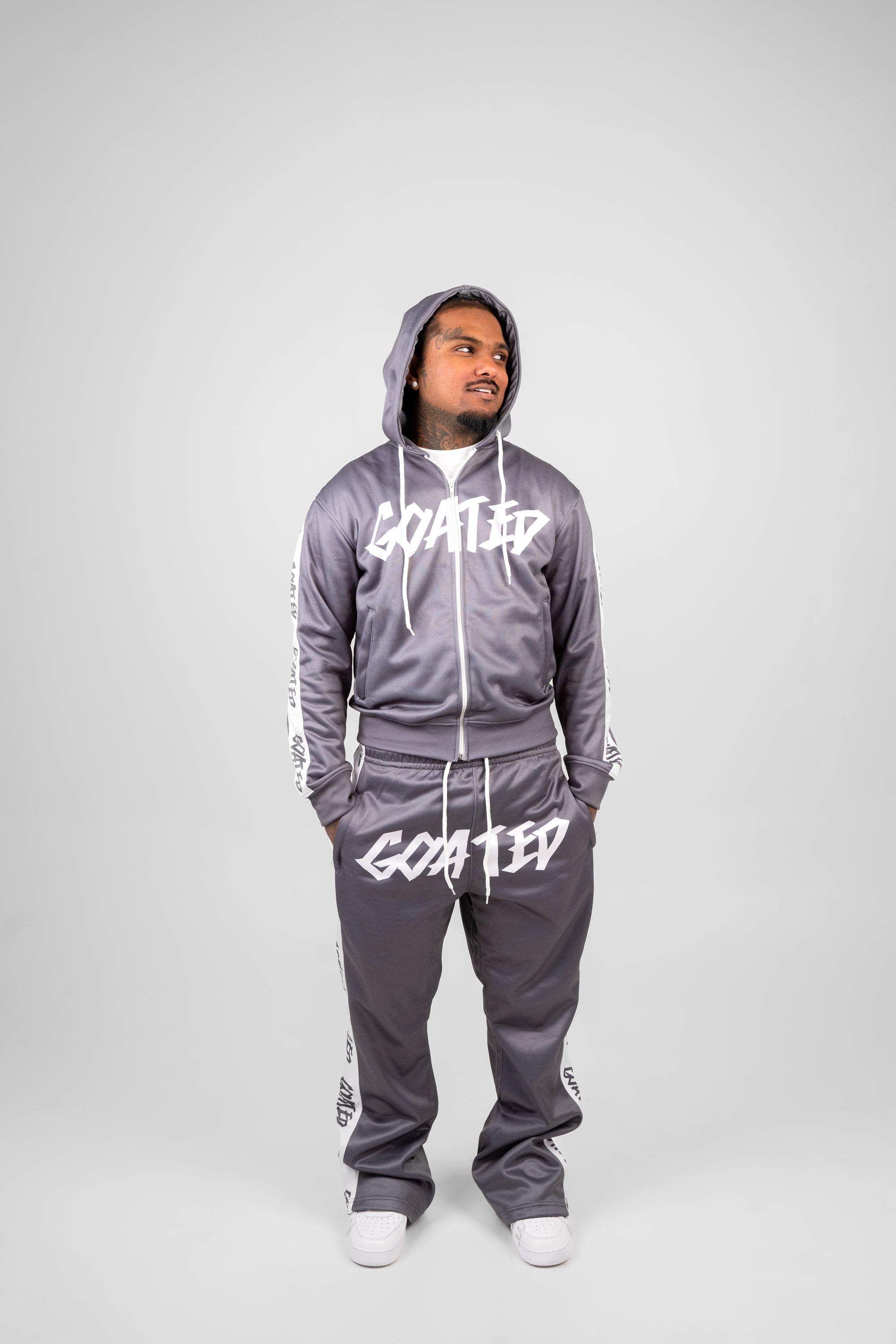 GOAT RUNNER PLUS FULL Track Suit (GREY)