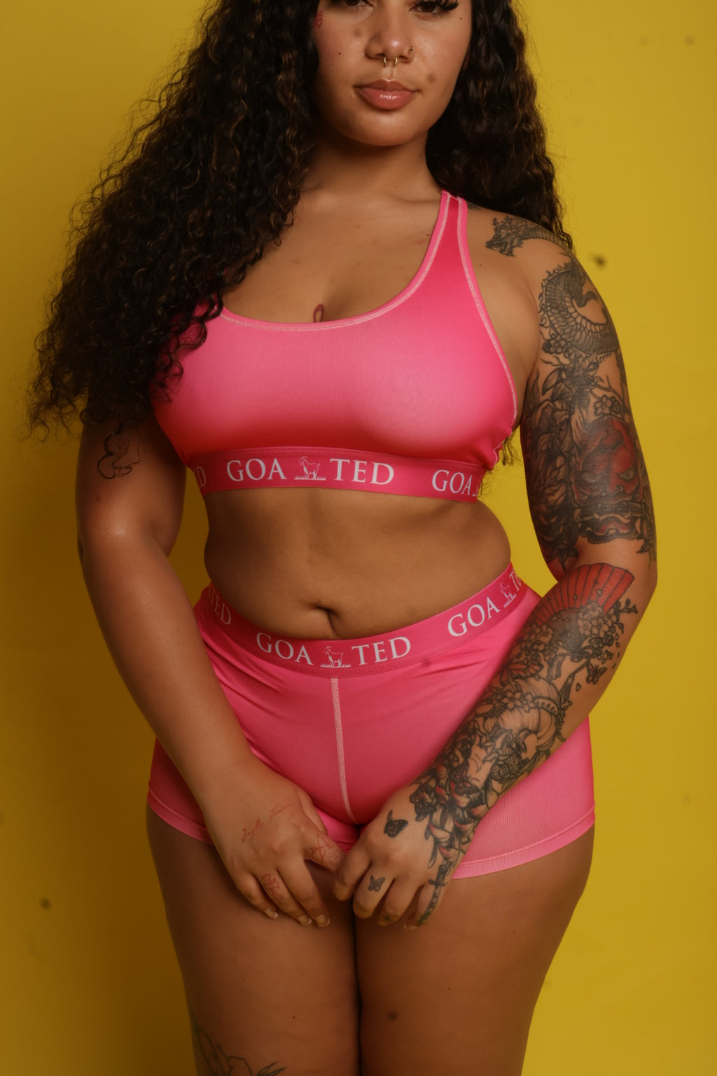 GOATED Short Set “Hot Pink”