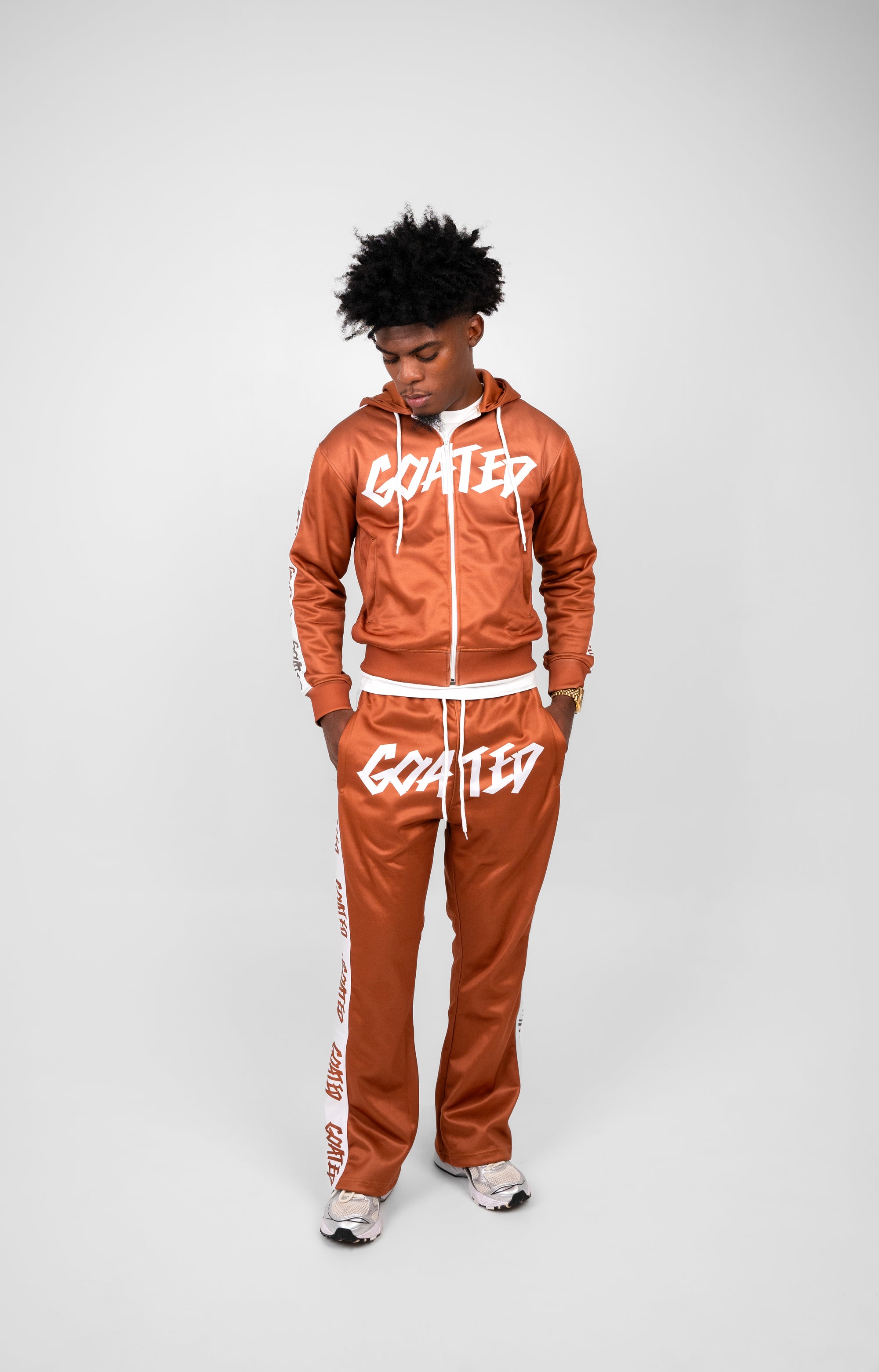 GOAT RUNNER PLUS FULL Track Suit (BROWN)