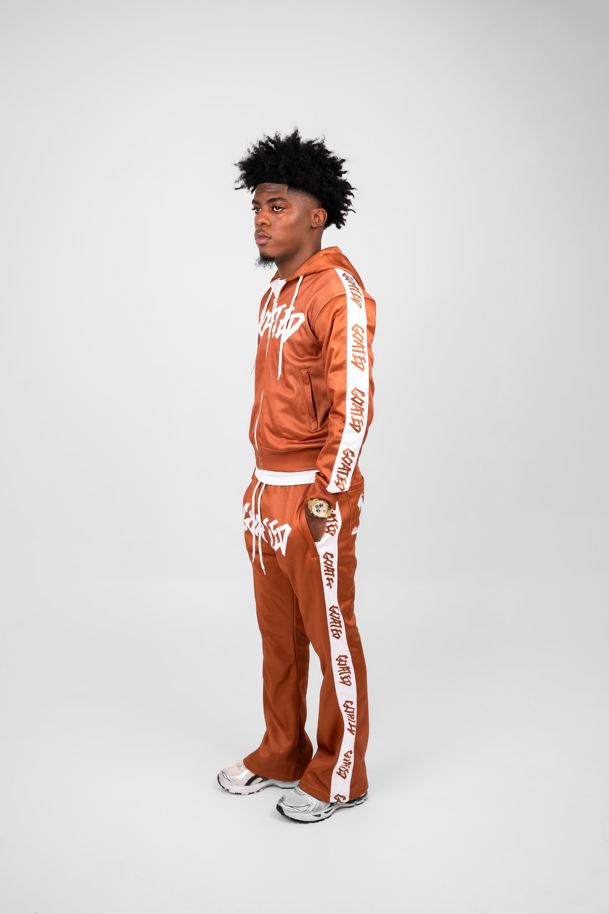 GOAT RUNNER PLUS FULL Track Suit (BROWN)