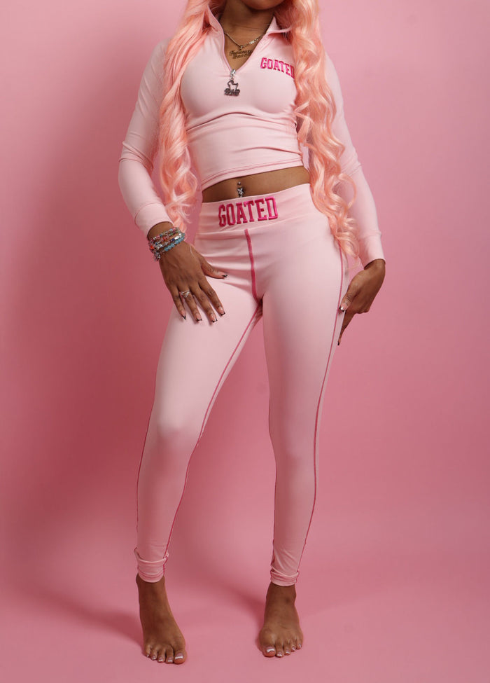GOATED Sculpt Set in Blush Pink