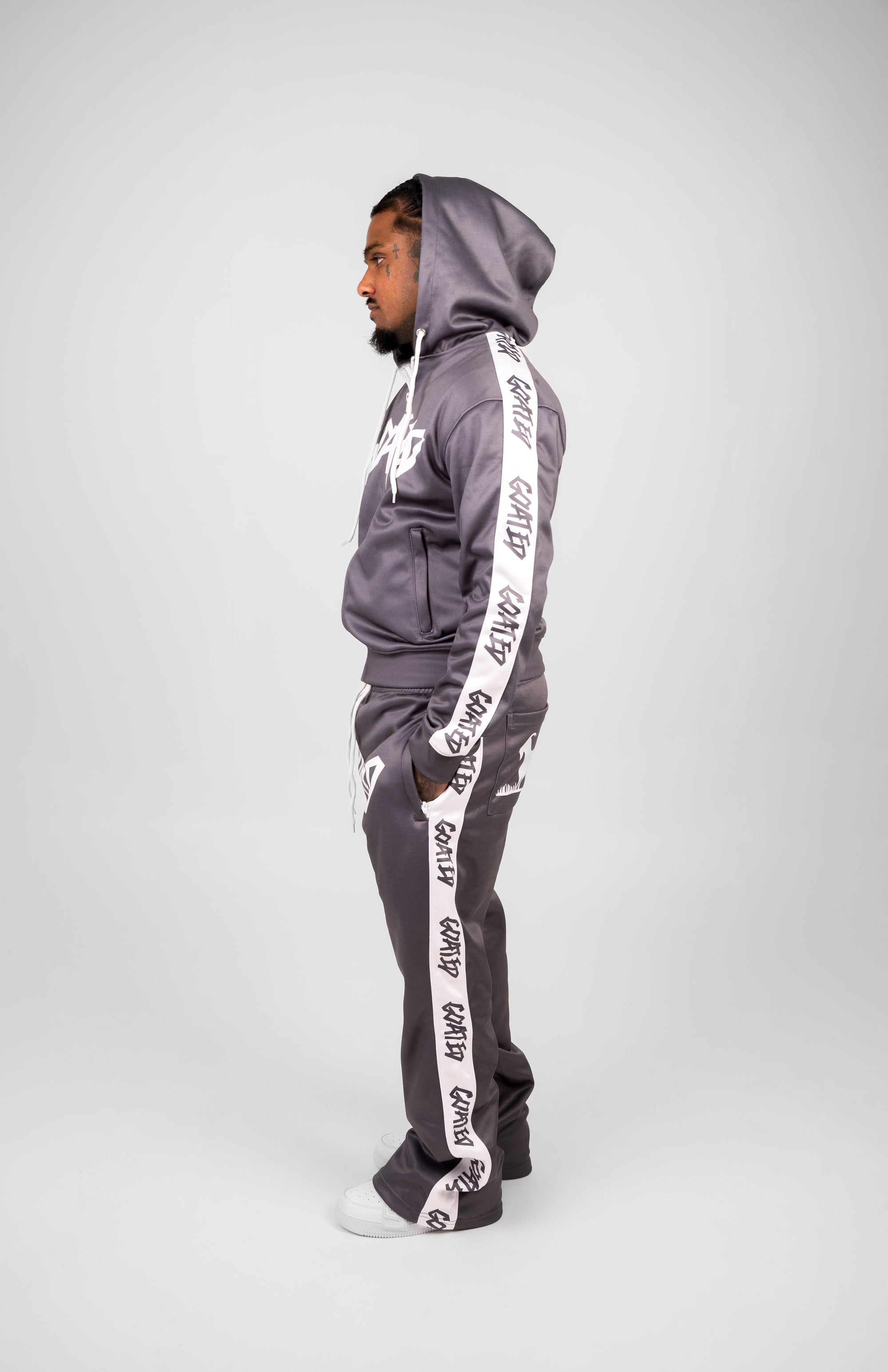 GOAT RUNNER PLUS FULL Track Suit (GREY)