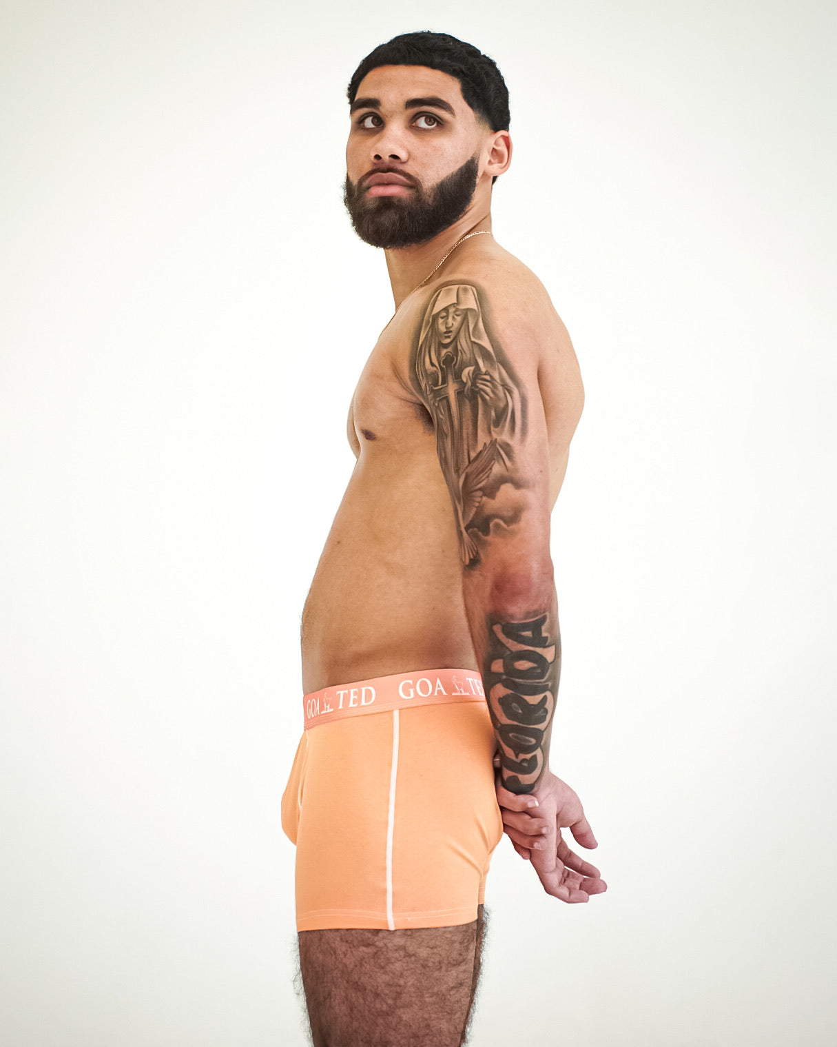 Classic Tag Peach Orange GOATED Boxer Briefs
