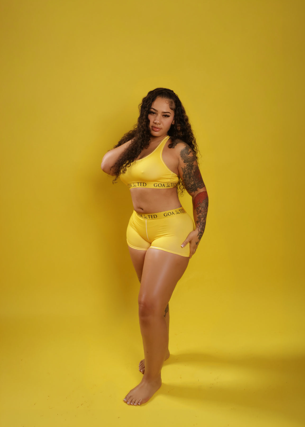 GOATED Short Set “Lemon Drop”