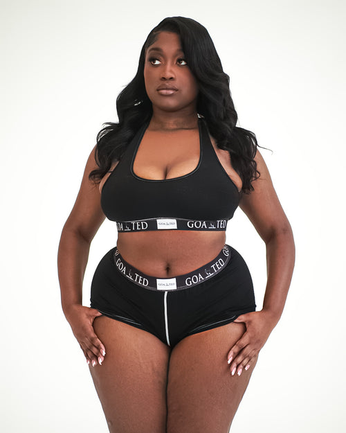 Classic Tag Black Short Set